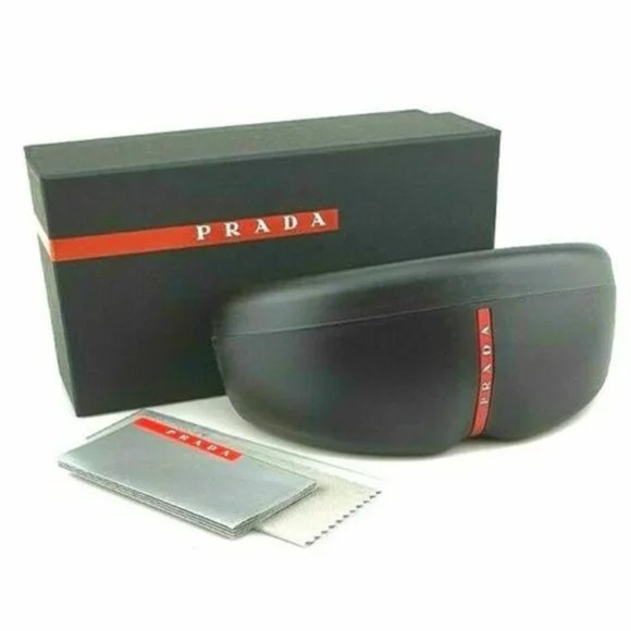 Prada Men's Rectangle Dark Sunglasses - Picture 4 of 4